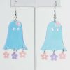 Accessories * | Online Store Flower Ghost Earrings