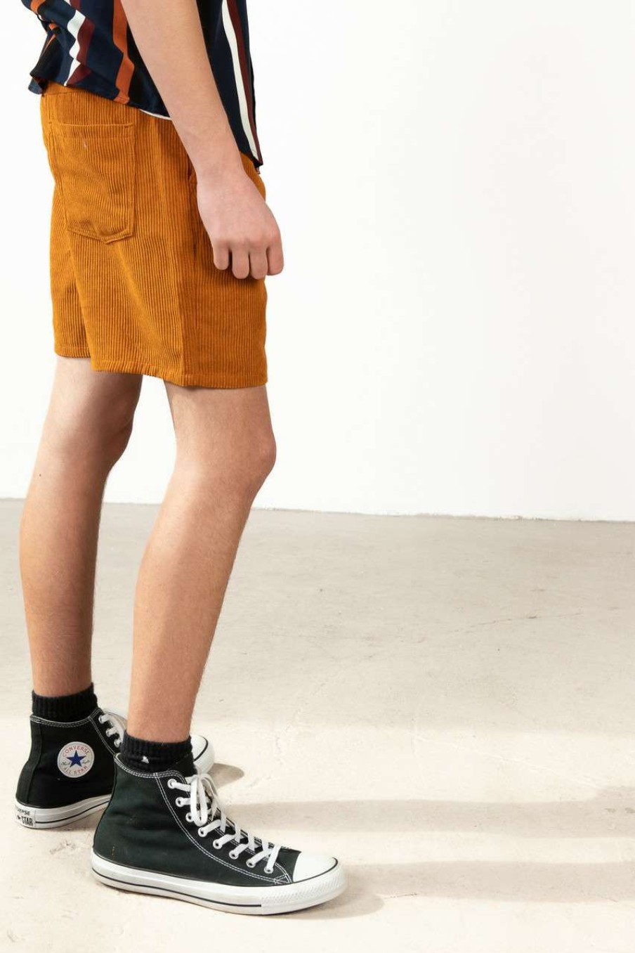 Men * | Online Store Pumpkin Corduroy Shorts