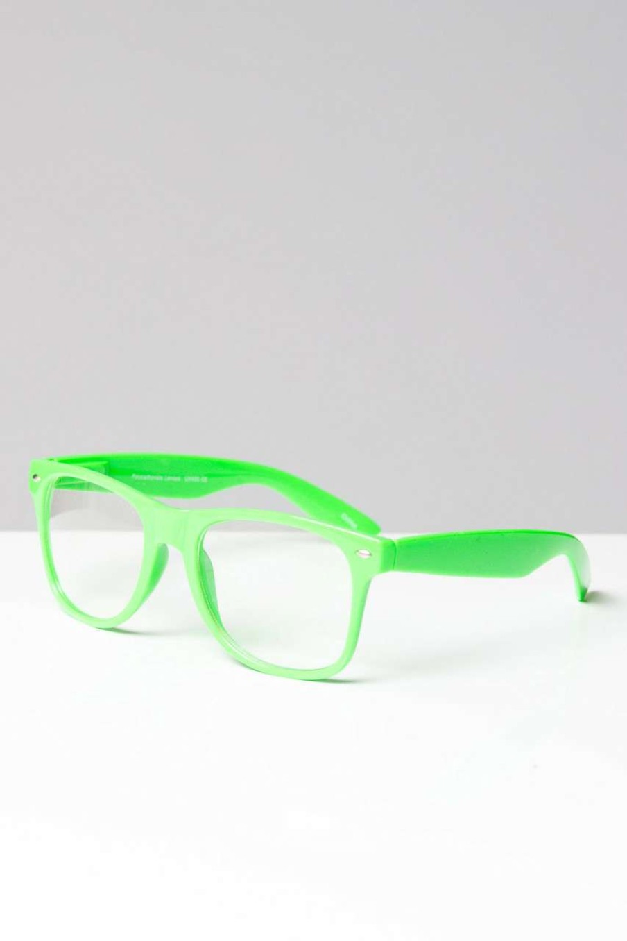 Accessories * | Clearance Sale Square Neon Clear Glasses