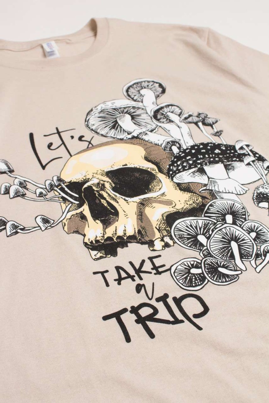 Men * | Clearance Sale Let'S Take A Trip Skull Mushroom T-Shirt