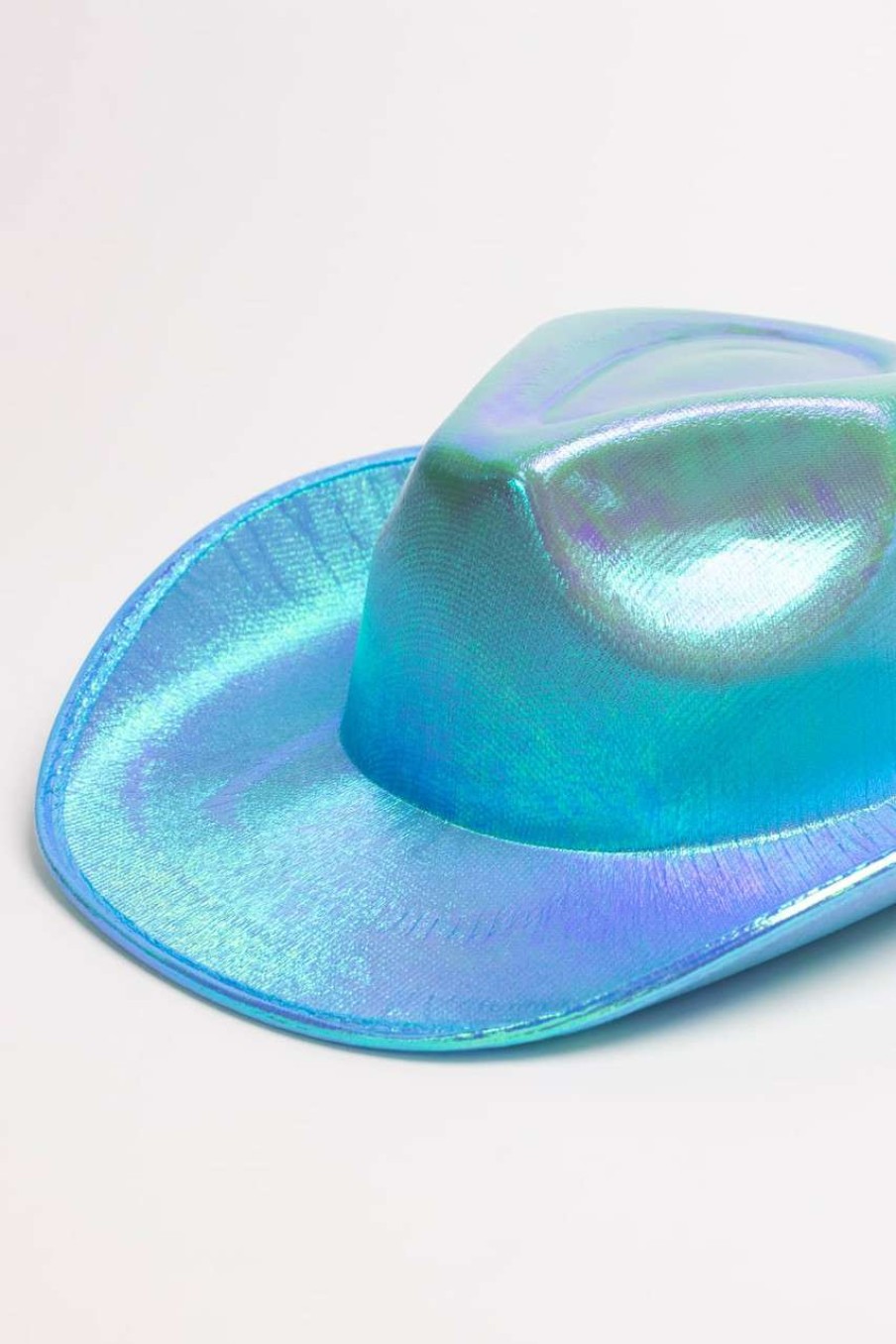 Accessories * | Cut-Price Turquoise Iridescent Cowboy Hat