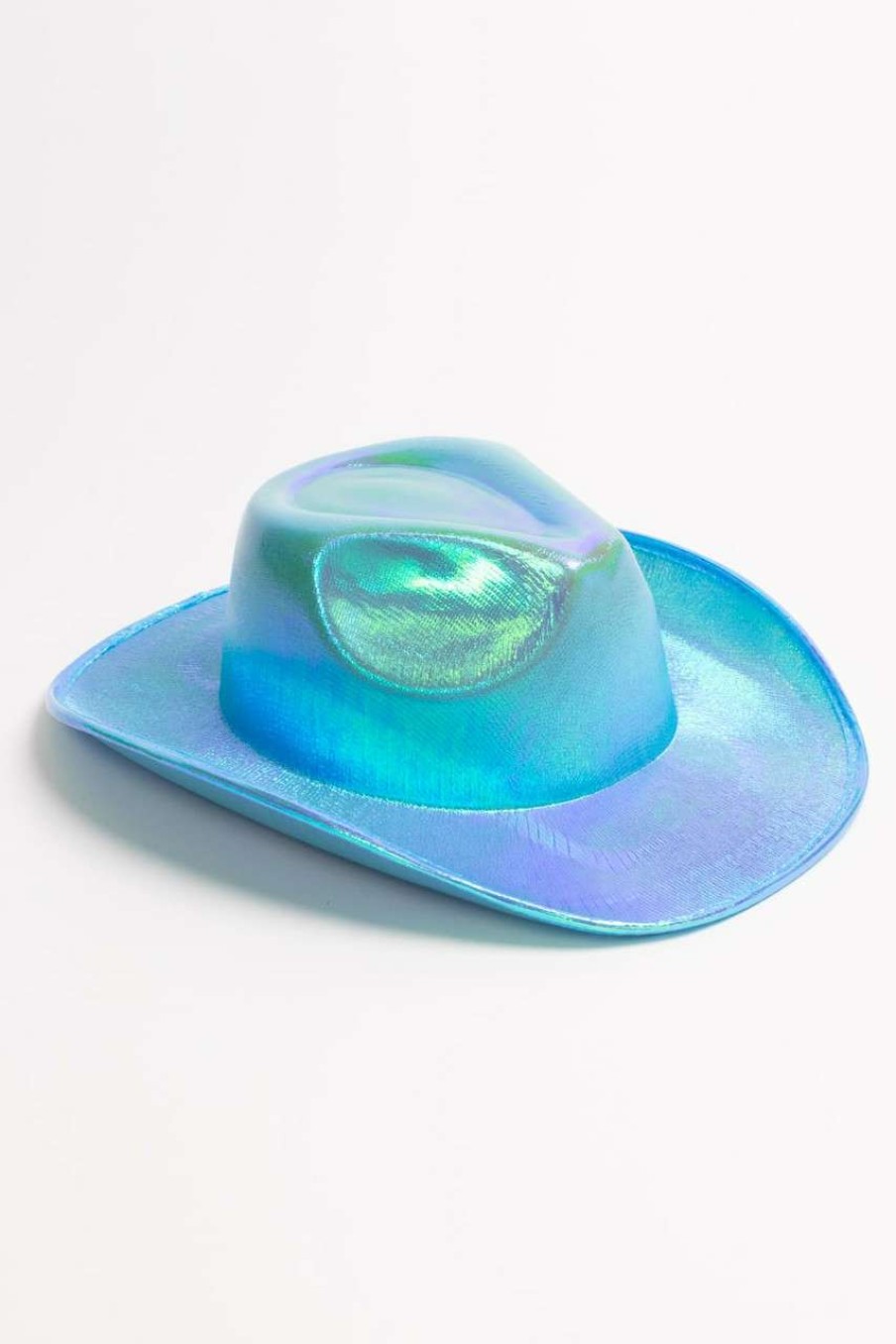 Accessories * | Cut-Price Turquoise Iridescent Cowboy Hat