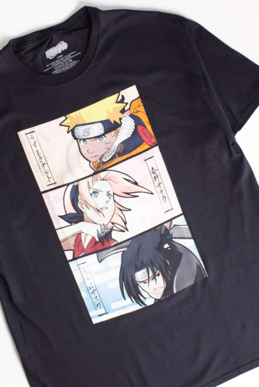 Men * | Prefential Price Naruto, Sakura, & Sasuke T-Shirt