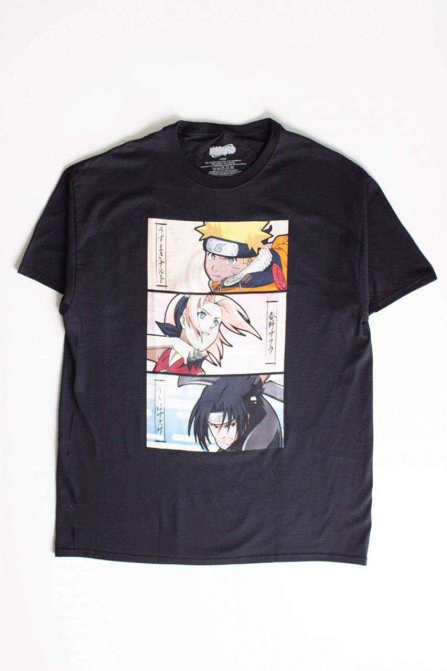 Men * | Prefential Price Naruto, Sakura, & Sasuke T-Shirt