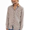 Men * | Online Store Gray Corduroy Patch Flannel