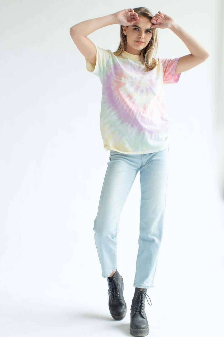 Men * | Super Specials Zen Rainbow Tie Dye Shirt