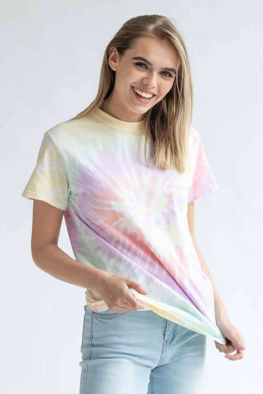 Men * | Super Specials Zen Rainbow Tie Dye Shirt