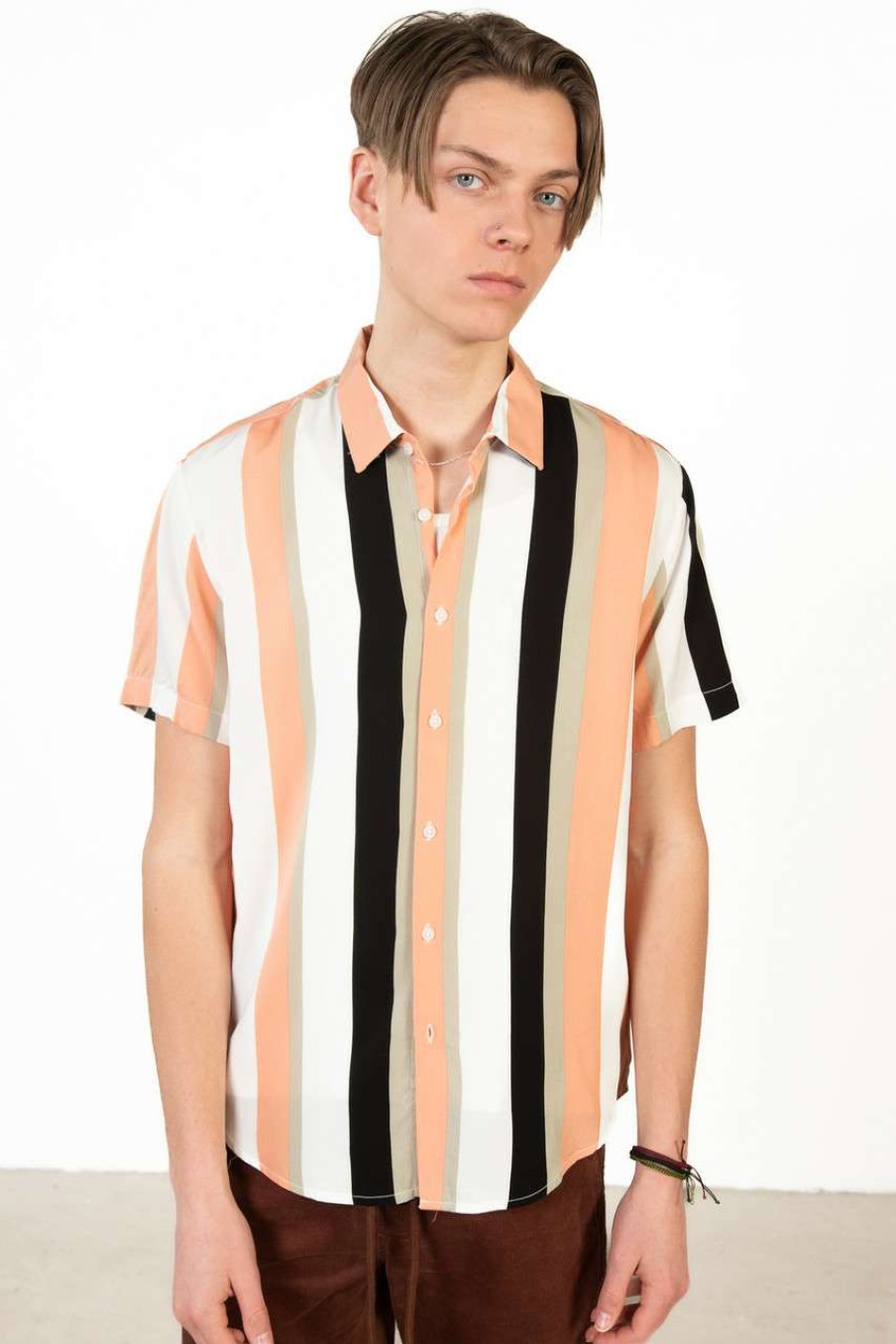 Men * | Clearance Sale Ice Cream Shop Button Up Shirt