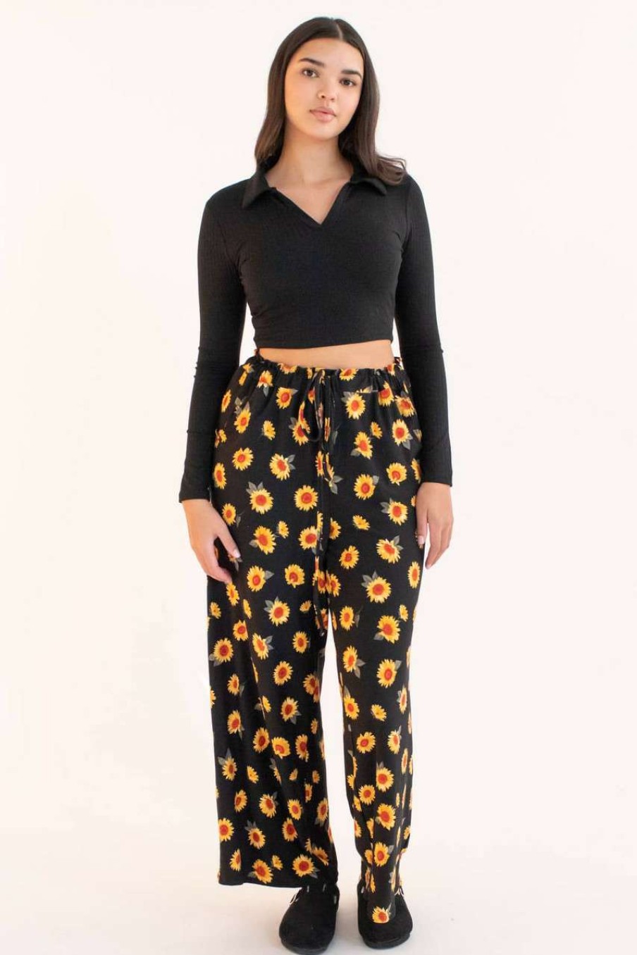 Women * | Limited Edition Sunflower Paper Bag Pants (Extended Sizes)