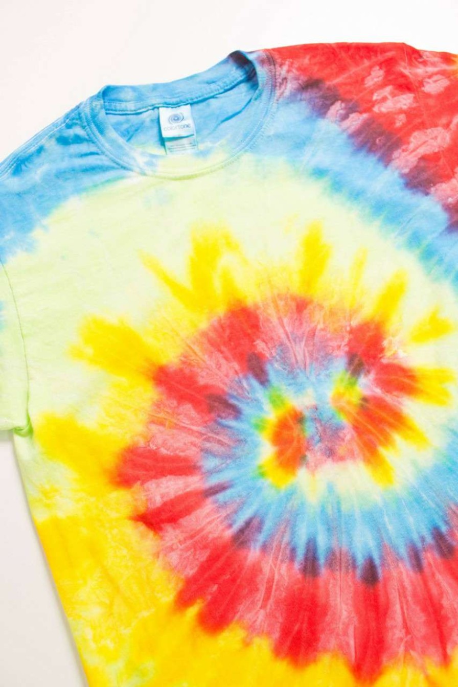 Men * | Prefential Price Neon Spring Swirl Tie Dye Shirt