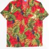 Men * | Special Price Red Tropical Macaws Hawaiian Shirt