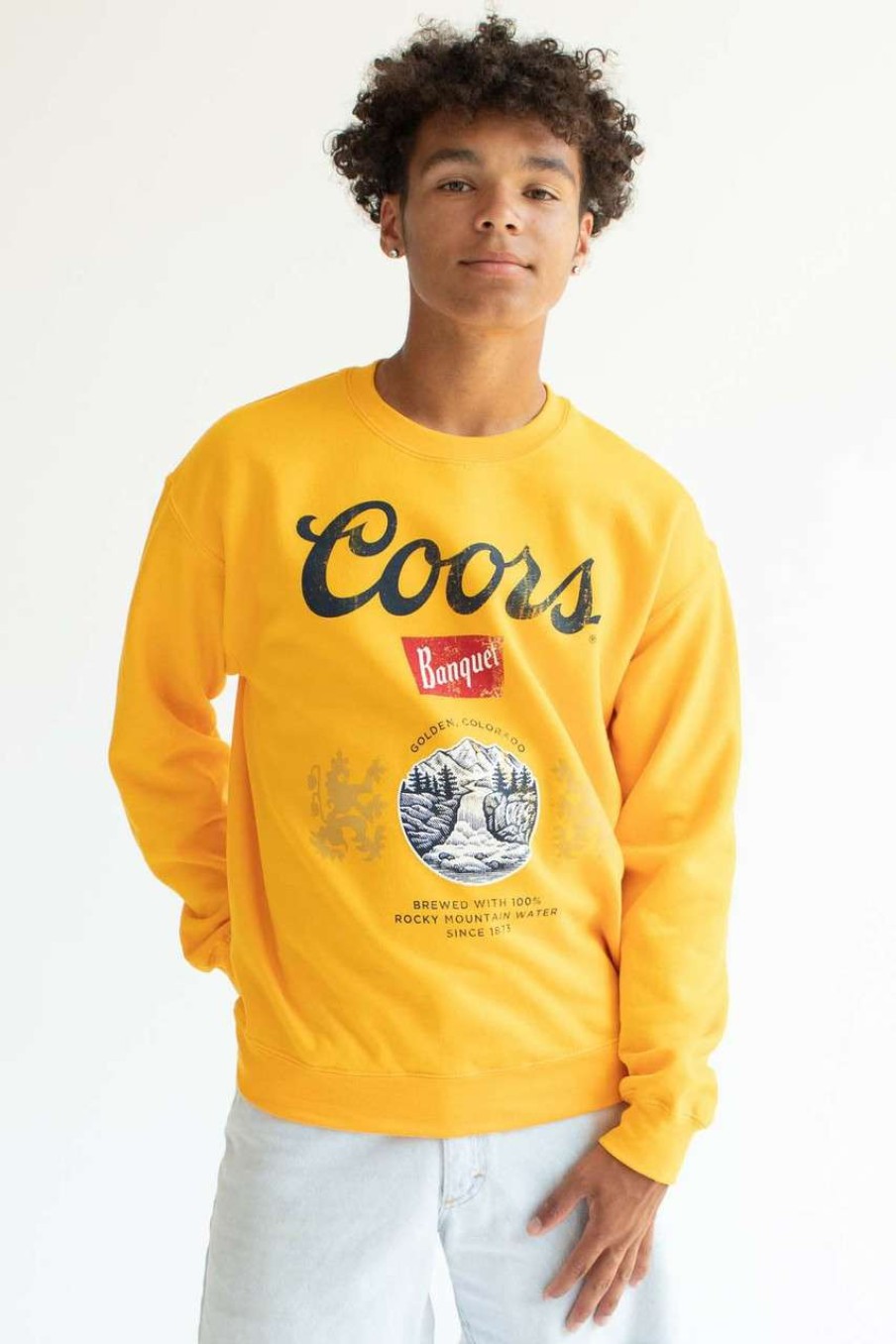 Men * | Cut-Price Gold Coors Banquet Seal Sweatshirt