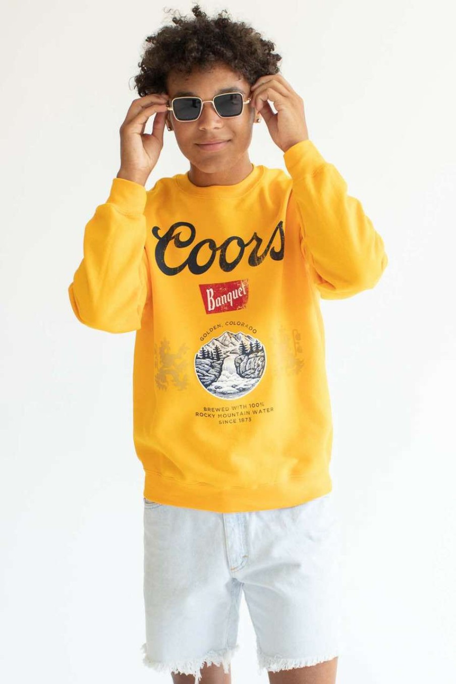 Men * | Cut-Price Gold Coors Banquet Seal Sweatshirt