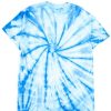 Men * | Clearance Blue Tie Dye Shirt