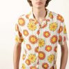 Men * | Limit Offer Groovy Floral Button Up Shirt