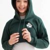 Women * | Bargain Sale Green Shamrock Cropped Hoodie