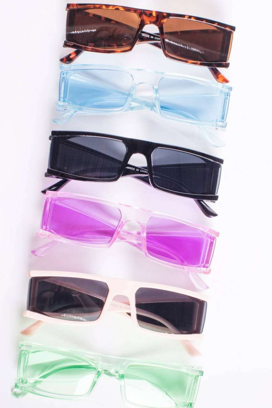 Accessories * | Half Off Rectangle Acetate Sunglasses