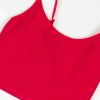 Women * | Limited Edition Red Seamless Ribbed Cami