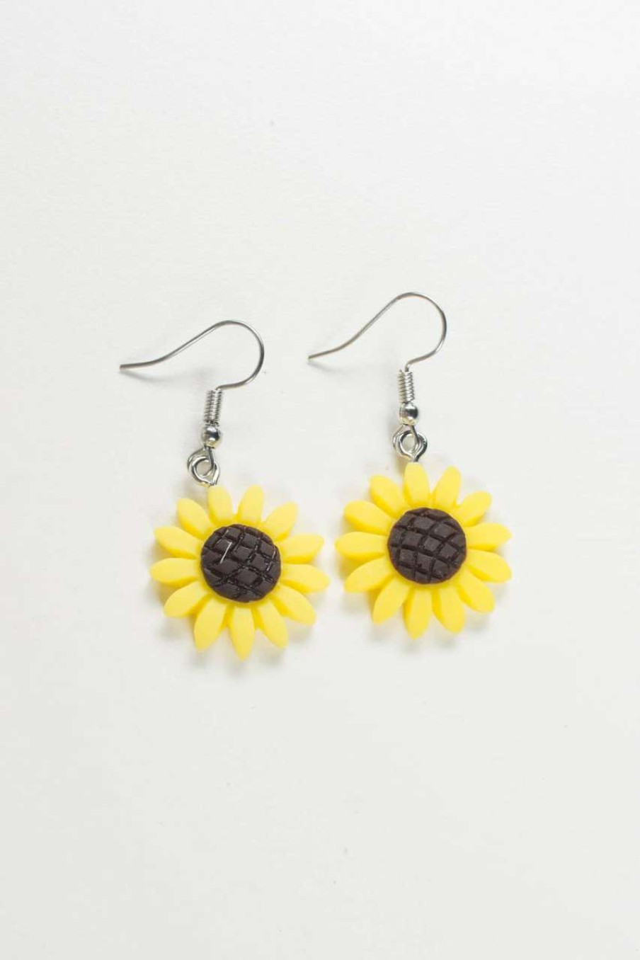 Accessories * | Bargain Sale Sunflower Earrings