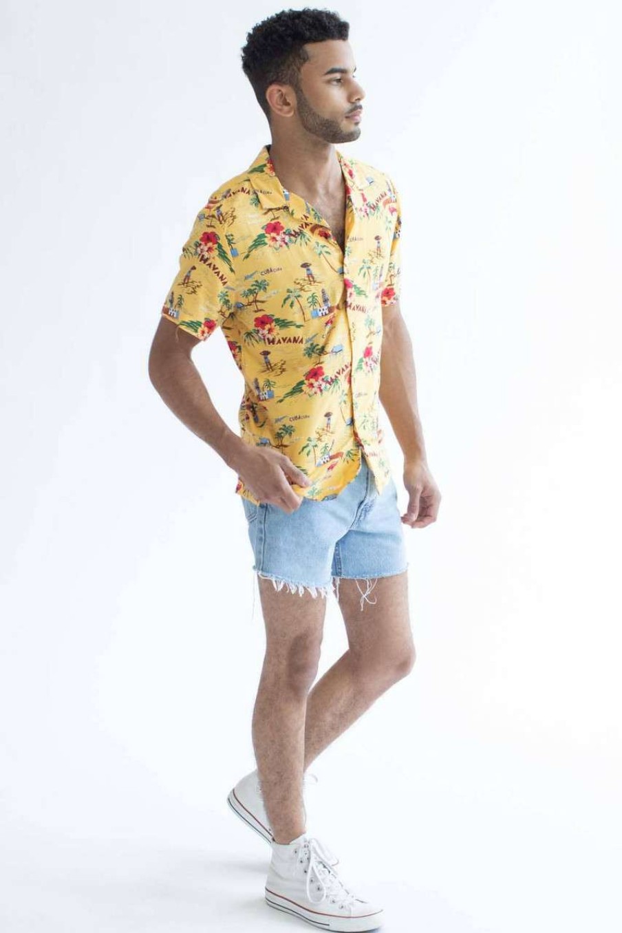 Men * | Limited Edition Havana Paradise Hawaiian Shirt