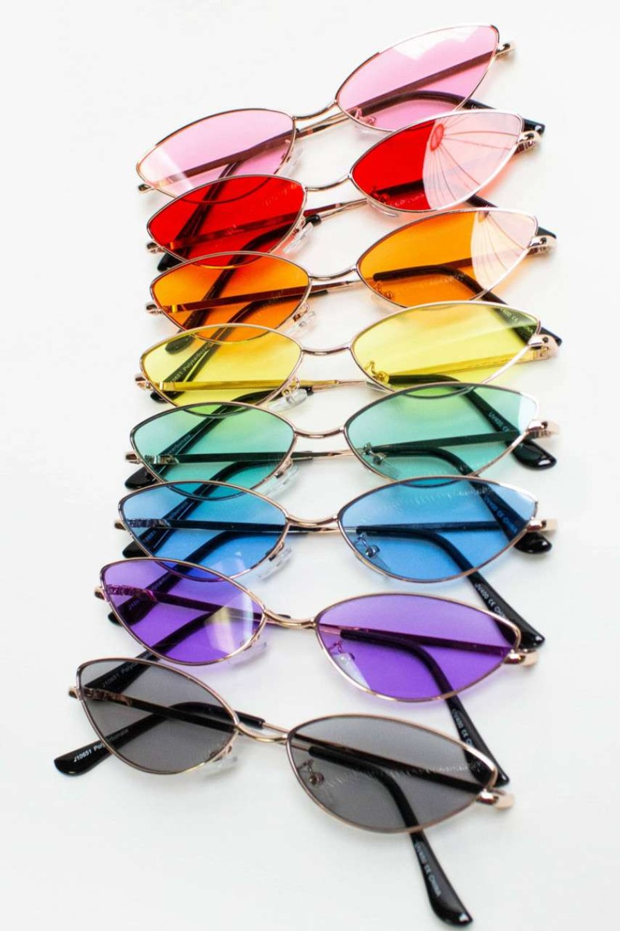 Accessories * | Cut-Price Cat Eye Wire Sunglasses