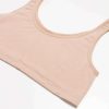 Women * | Prefential Price Beige Terry Seamless Crop Tank