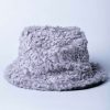 Accessories * | Prefential Price Reversible Grey Sherpa Bucket Hat