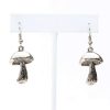 Accessories * | Special Price Silver Mushroom Earrings