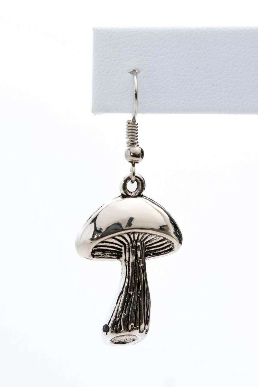 Accessories * | Special Price Silver Mushroom Earrings