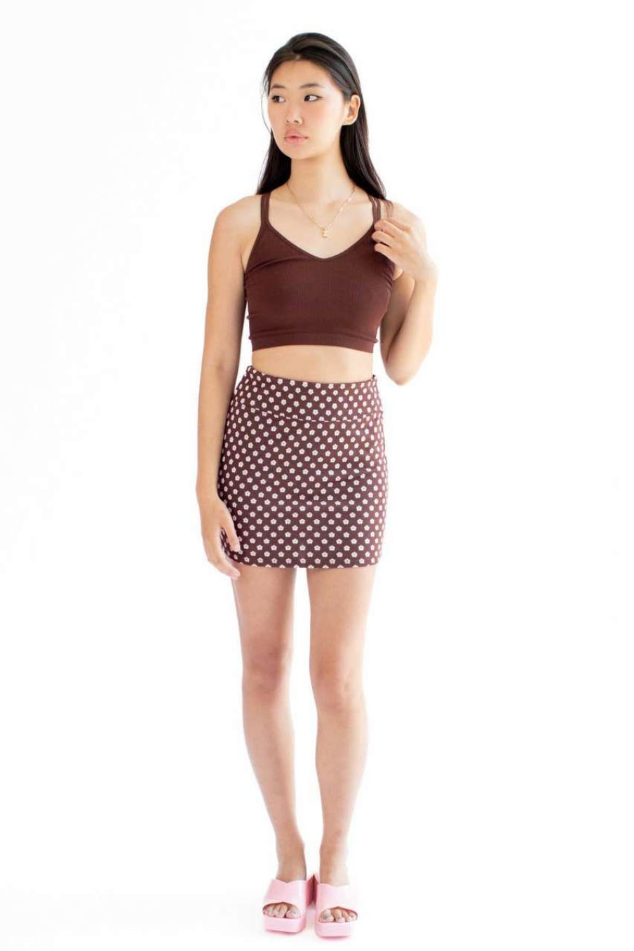 Women * | Prefential Price French Roast Mini Skirt