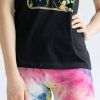 Women * | Limited Edition Navy & Pink Tie Dye Bike Shorts