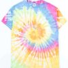 Men * | Limit Offer Pastel Rainbow Tie Dye Shirt