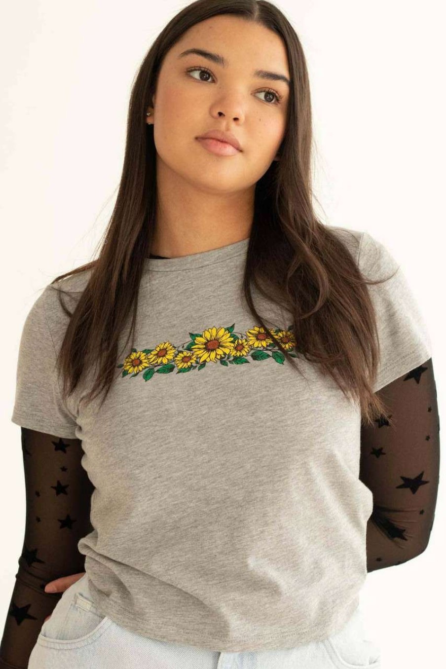 Women * | Clearance 7 Sunflowers Tee