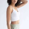 Women * | On Discount White Seamless Hook & Eye Cropped Cami