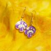 Accessories * | Special Price Purple Mushroom Charm Earrings