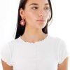 Accessories * | Cut-Price Pink Daisy Flower Earrings