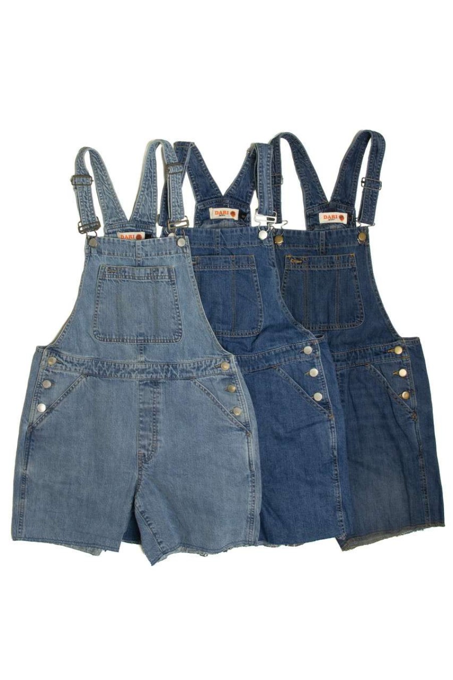 Women * | Prefential Price Denim Short Overalls