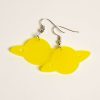 Accessories * | Clearance Yellow Saturn Earrings