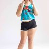 Women * | Online Store Black Athletic Dolphin Shorts (Extended Sizes)