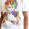 Men * | Half Off Jimi Hendrix Rainbow Portrait Tee