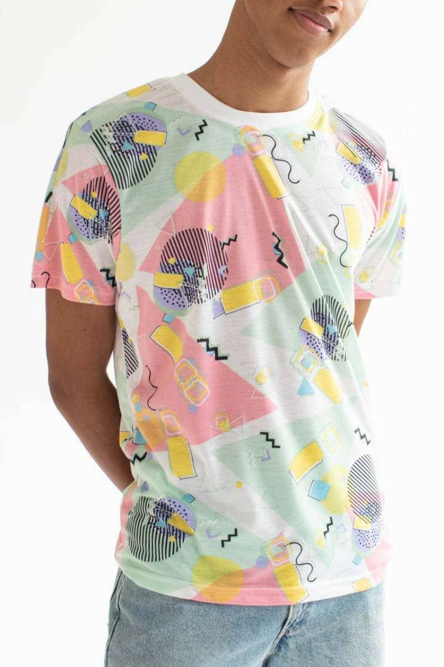 Men * | Special Price Pastel Party Triangles T-Shirt