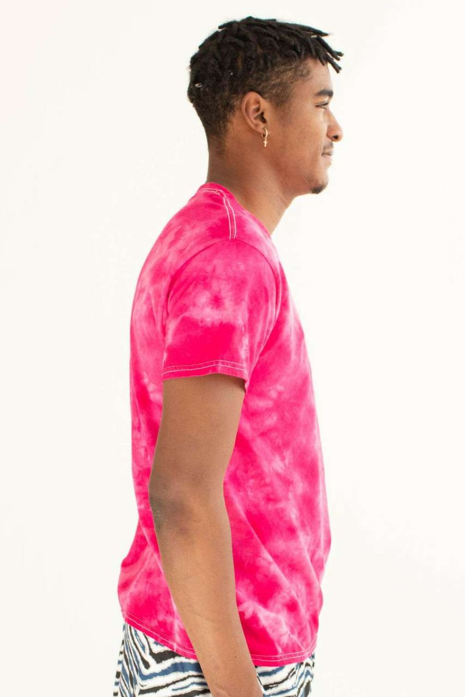 Men * | Special Offer Fuchsia Crystal Washed T-Shirt