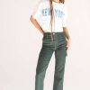 Women * | On Discount New York Oversized Crop Tee