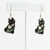 Accessories * | Cut-Price Floral Kitty Earrings