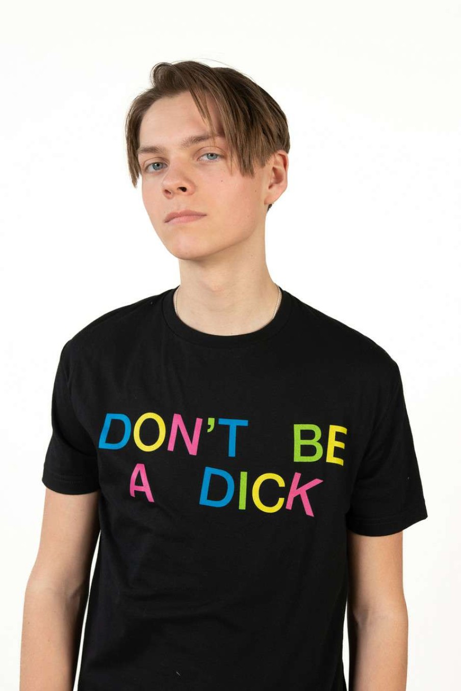 Men * | Clearance Black Don'T Be A Dick T-Shirt