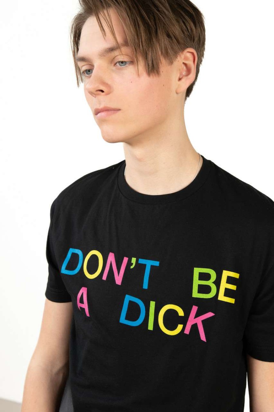 Men * | Clearance Black Don'T Be A Dick T-Shirt