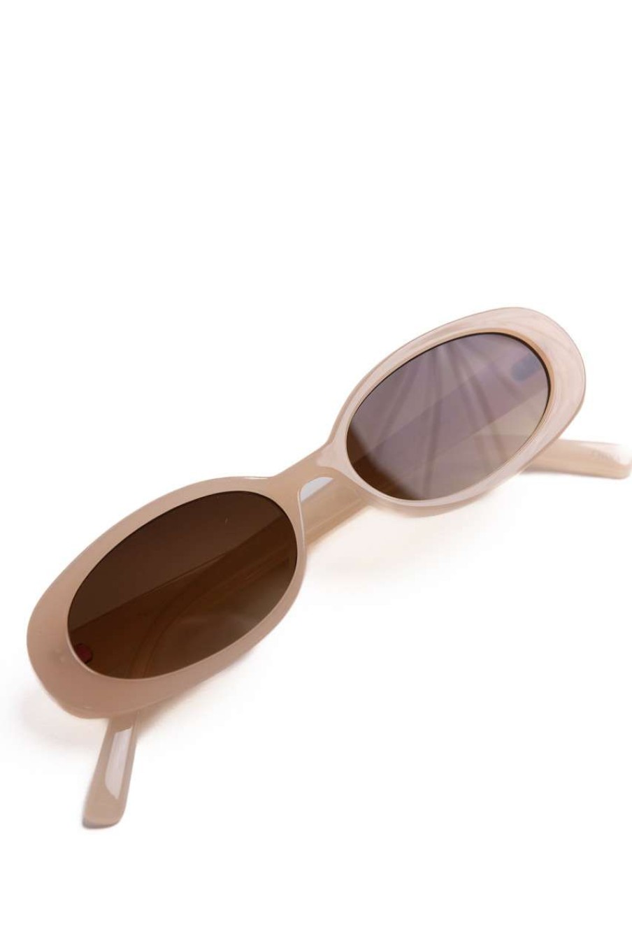 Accessories * | Super Specials Color Oval Frame Sunglasses