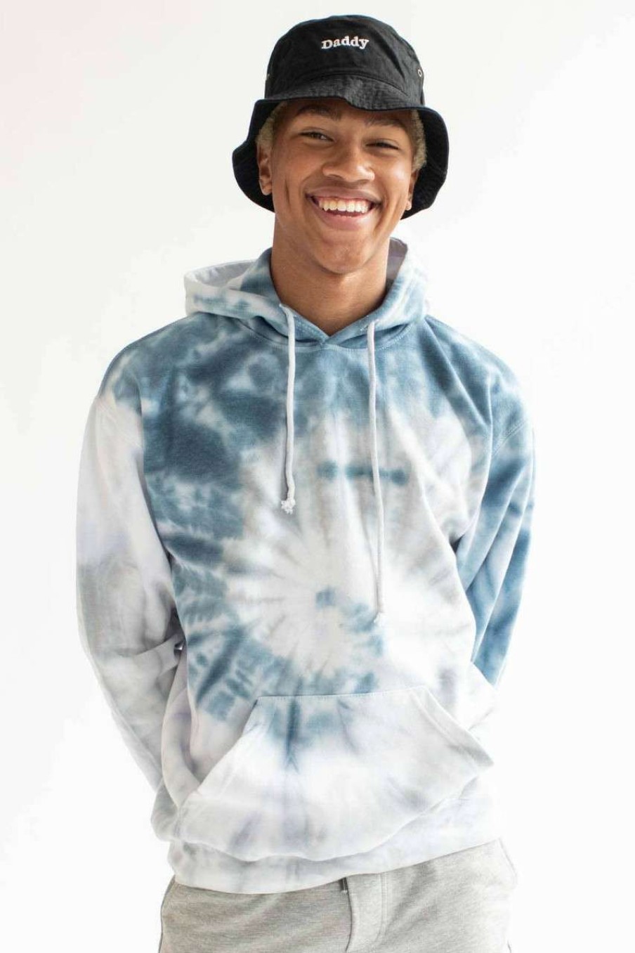 Men * | Clearance Cold Stone Tie Dye Hoodie