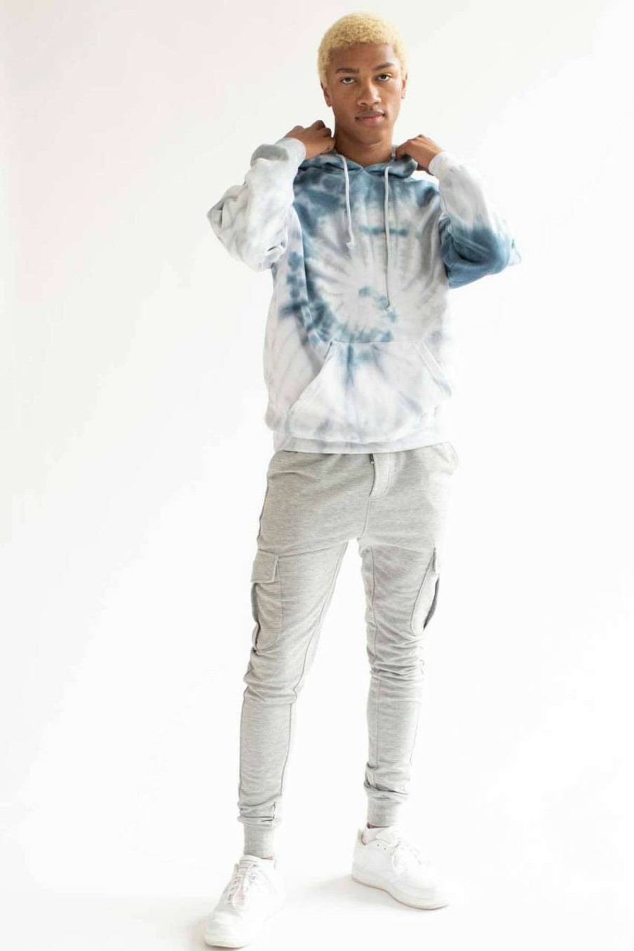 Men * | Clearance Cold Stone Tie Dye Hoodie