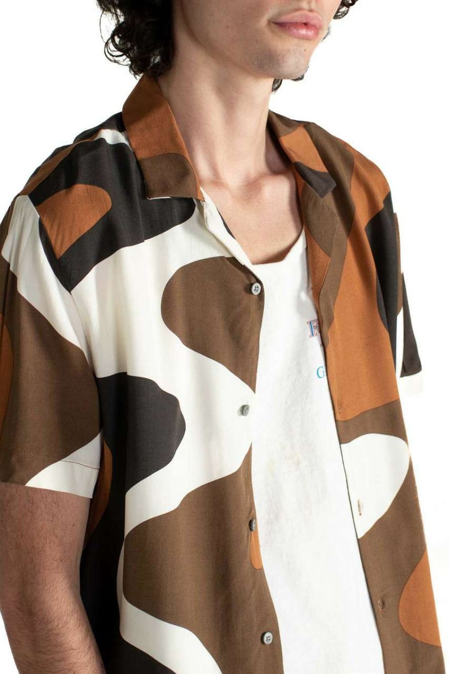 Men * | Half Off Caramel Swirl Button Up